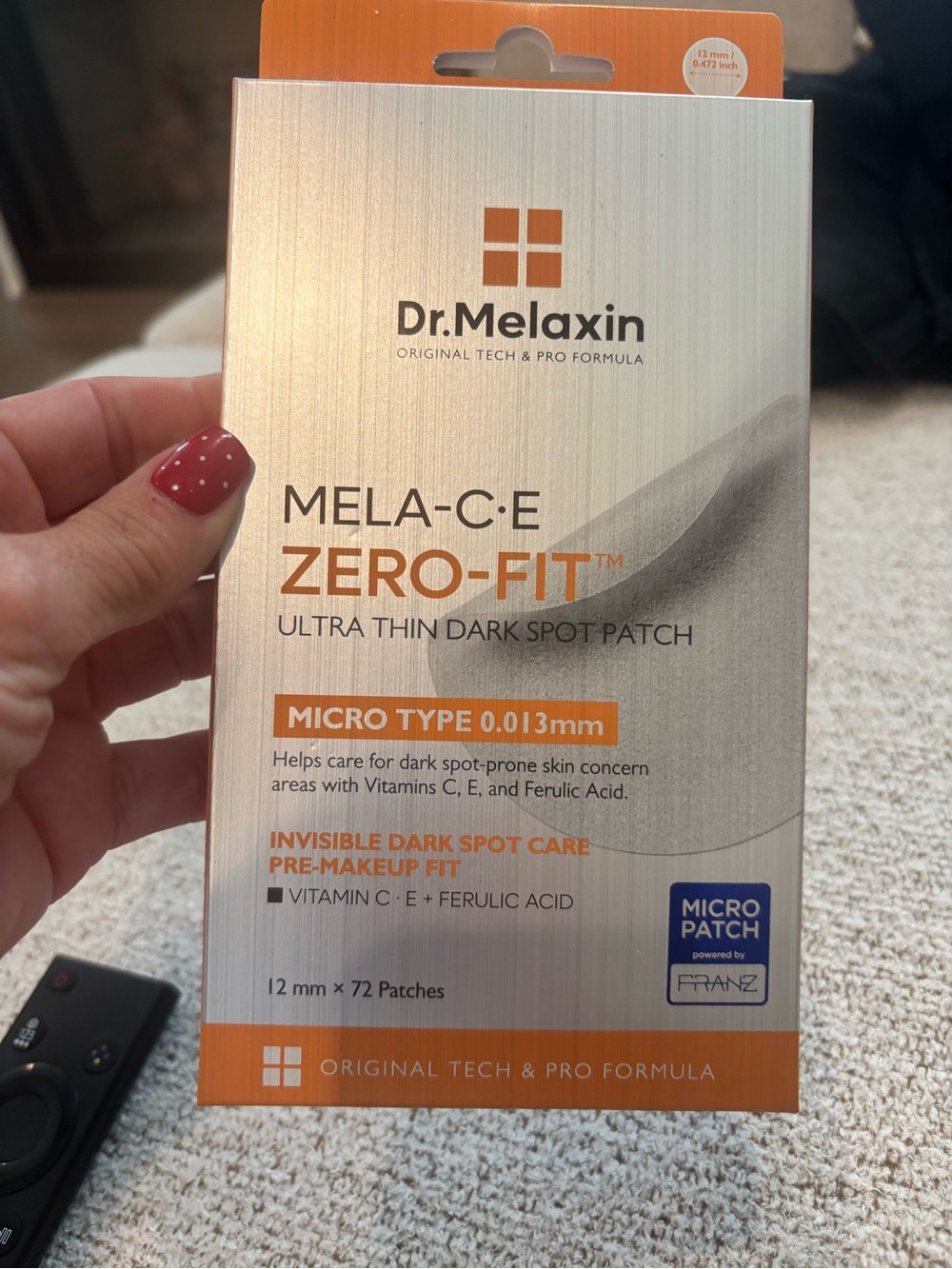 Dr. Melaxin MELA-C•E ZERO-FIT Ultra Thin Dark Spot Patches - Orange & Silver